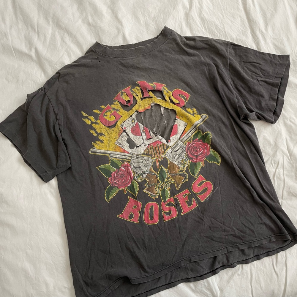 Super Distressed Vintage Guns N Roses Tee XL
